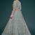 pastel green net embroidered Wedding lehenga choli