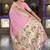 pink soft paithani style silk blend with zari weaving meenakari saree with blouse