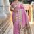 pink soft paithani style silk blend with zari weaving meenakari saree with blouse