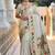 cream soft paithani style silk blend with zari weaving meenakari saree with blouse