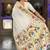 cream soft paithani style silk blend with zari weaving meenakari saree with blouse