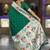 green soft paithani style silk blend with zari weaving meenakari saree with blouse