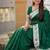 green soft paithani style silk blend with zari weaving meenakari saree with blouse