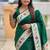 green soft paithani style silk blend with zari weaving meenakari saree with blouse