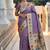 lavender soft paithani style silk blend with zari weaving meenakari saree with blouse