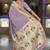 lavender soft paithani style silk blend with zari weaving meenakari saree with blouse