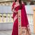 ranipink soft paithani style silk blend with zari weaving meenakari saree with blouse