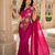 Designer Pink Fendy Silk Embroidered Ready To Wear Saree with Stitched Blouse Stitched.