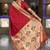 red soft paithani style silk blend with zari weaving meenakari saree with blouse