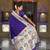 purple soft paithani style silk blend with zari weaving meenakari saree with blouse