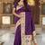 wine soft paithani style silk blend with zari weaving meenakari saree with blouse