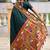 green soft paithani style silk blend with zari weaving meenakari saree with blouse