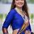 royalblue soft paithani style silk blend with zari weaving meenakari saree with blouse