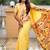 cream soft paithani style silk blend with zari weaving meenakari saree with blouse