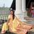 cream soft paithani style silk blend with zari weaving meenakari saree with blouse