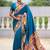 firozi soft paithani style silk blend with zari weaving meenakari saree with blouse