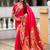 gajari soft paithani style silk blend with zari weaving meenakari saree with blouse