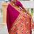 magenta soft paithani style silk blend with zari weaving meenakari saree with blouse