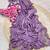 Lavender Color hand cutdana khatli Work Silk Blend Saree