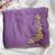 Lavender Color hand cutdana khatli Work Silk Blend Saree