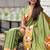 mehendi soft paithani style silk blend with zari weaving meenakari saree with blouse