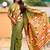 mehendi soft paithani style silk blend with zari weaving meenakari saree with blouse