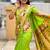 perrot soft paithani style silk blend with zari weaving meenakari saree with blouse