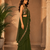 Trendy Green Sequence Ruffle Pre-Draped Sharara Saree with Sequence Embroidered Stitched Blouse.
