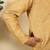 silk blend jacquard paisley beige kurta