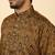 silk blend jacquard paisley black kurta