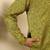 silk blend jacquard paisley green kurta