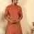 silk blend jacquard paisley maroon kurta