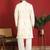 ethnic cotton silk multi embroidered detailed daman work cream kurta