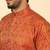 silk blend jacquard paisley maroon kurta