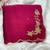Rani Pink Color hand cutdana khatli Work Silk Blend Saree