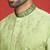 ethnic ombre cotton silk embroidered thread work green kurta