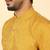silk blend jacquard paisley yellow kurta
