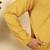 silk blend jacquard paisley yellow kurta
