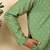 silk blend jacquard paisley green kurta