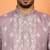 silk jacquard embroidered woven design mauve kurta
