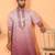 cotton silk ombre mirror work mauve kurta