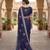 women's  silk blend with zari embroidery party wear saree
