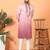 cotton silk ombre mirror work mauve kurta