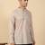 khadi cotton light mauve solid short kurta