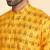 cotton blend ethnic motifs printed mustard kurta