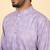 ombre printed mandarin collar straight mauve kurta 