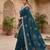 women's vichitra silk with zari embroidery party wear saree