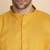cotton blend solid mustard short kurta