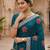 women's vichitra silk with zari embroidery party wear saree