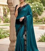women's rangoli silk saree with detachable sleeve fancy saree